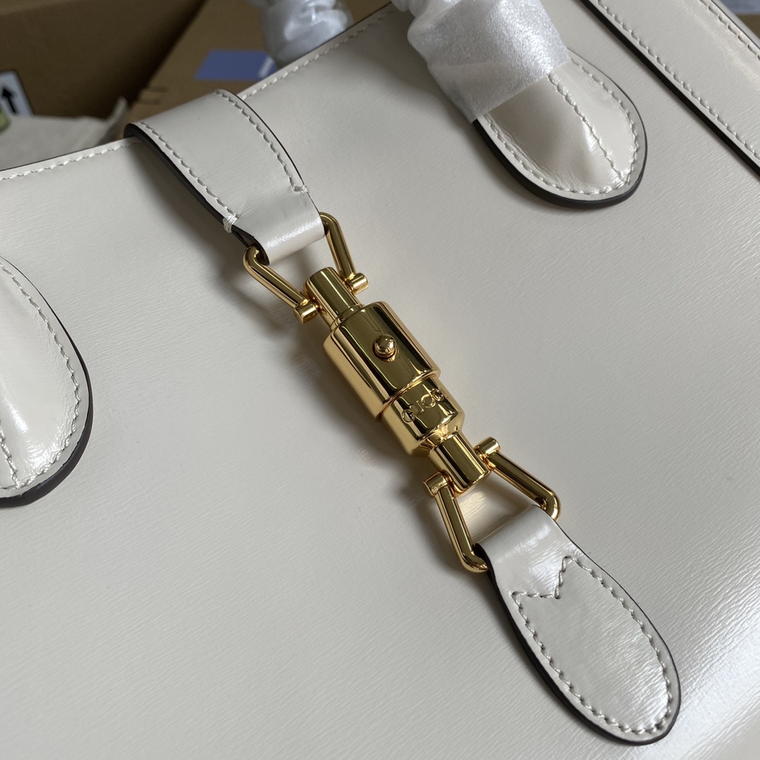 Gucci Jackie 1961 Medium Tote Bag Shoulder Bag 649016 White